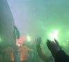? Waanzin: intrede spelersbus Cercle Brugge voor het beslissende treffen met Beerschot-Wilrijk in groen-zwarte mensenzee