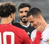 📷 Blij elkaar weer te zien: Duivels Hazard en Courtois dollen met tegenstander na match tegen Egypte