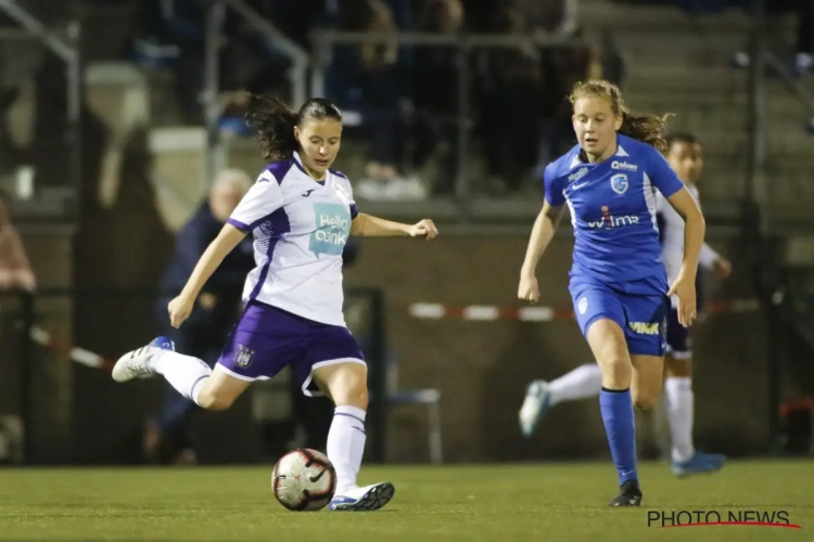 Anderlecht vrouwen zijn maximum kwijt na puntendeling in Genk