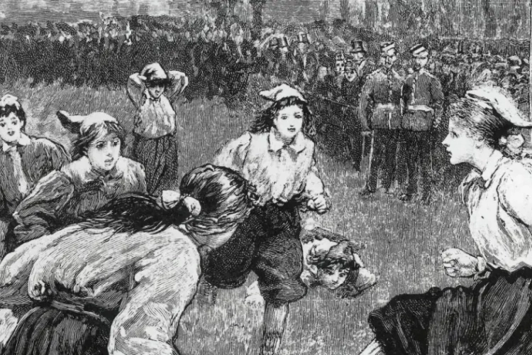 125 jaar geleden ... ontstond het vrouwenvoetbal