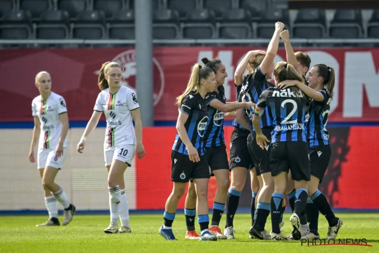 Speelsters Club Brugge emotioneel na bekerzege