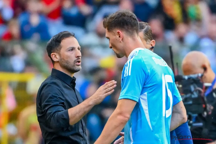 'Bondscoach Domenico Tedesco heeft besloten wat te doen na blessure van Thomas Meunier'