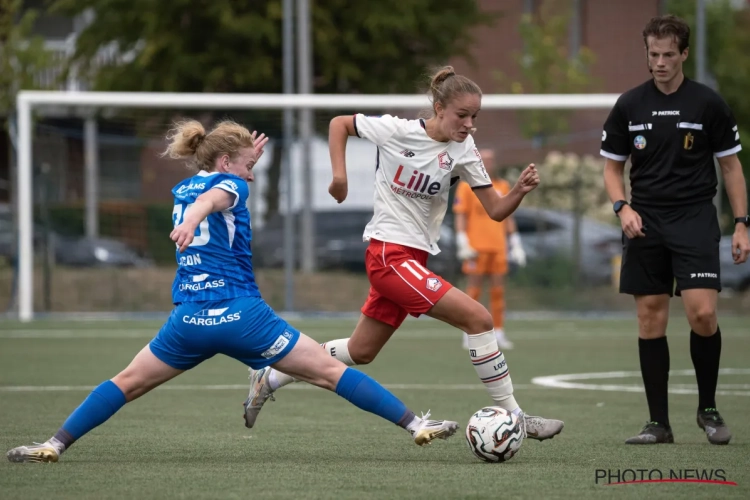 KRC Genk Ladies kiezen speelster van de match in nederlaag tegen Lille