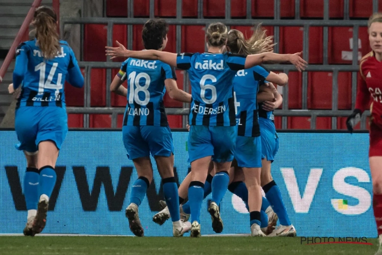 Club Brugge eerste leider in Super League na zware zege in Slag om Vlaanderen tegen KAA Gent Ladies