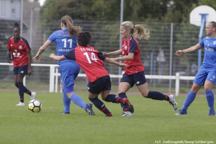 Red Flames van Lille verslaan KRC Genk Ladies in oefenpot